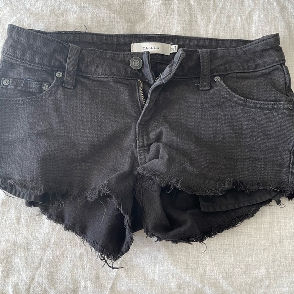 Talula Size 24 Black Jean Shorts - Picture 2 of 2